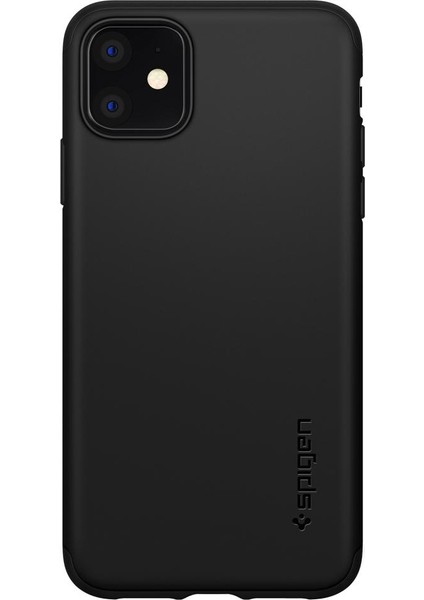 Apple iPhone 11 Kılıf Thin Fit 360 Koruma Black (Cam Ekran Koruyuculu) - 076CS27071