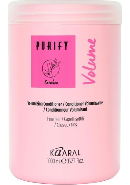 Purıfy Volume Hacimlendirici Saç Kremi 1000 ml