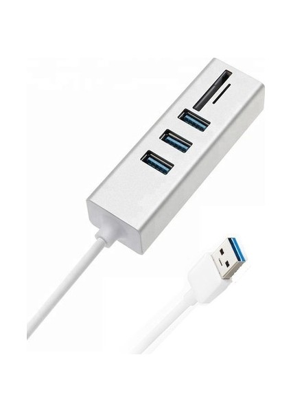 2 In 1 3 Port USB 3.0 Çoklayıcı Macbook Uyumlu