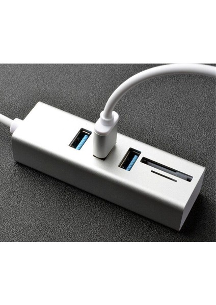 2 In 1 3 Port USB 3.0 Çoklayıcı Macbook Uyumlu