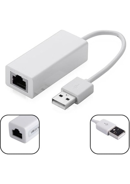 USB-Ethernet Adaptör Çevirici Bağlantı Kablosu