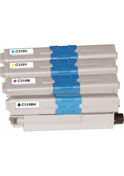 Yüzde Yüz Toner Oki C310 / C330 4 Renk Set Muadil Toner - C331/C511/C530/C531/MC351