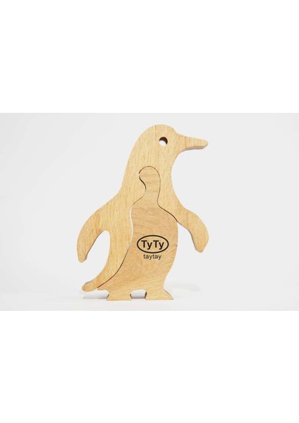 Penguen Ahşap Yapboz Puzzle Oyuncak