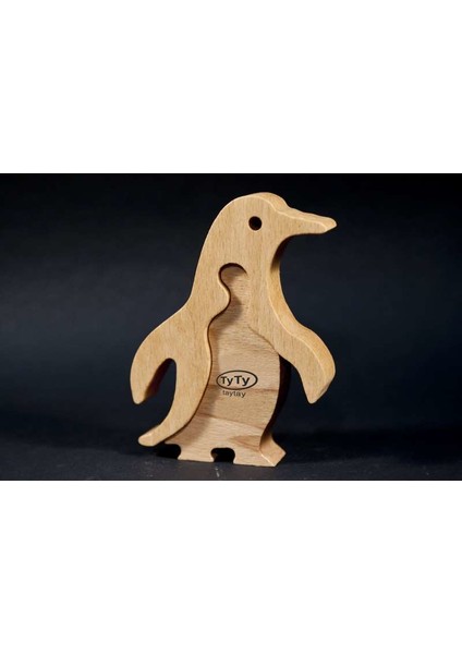 Penguen Ahşap Yapboz Puzzle Oyuncak