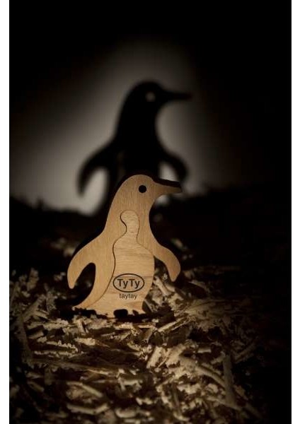 Penguen Ahşap Yapboz Puzzle Oyuncak