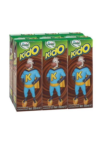 Kido Süt Kakaolu 6x200 ml