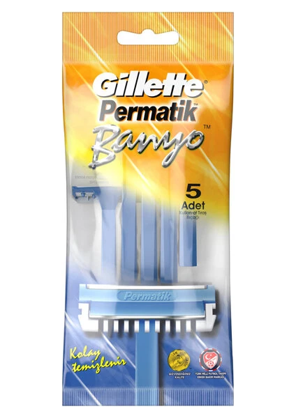 Gillette Permatik Banyo Kullan At Tıraş Bıçağı 5'li