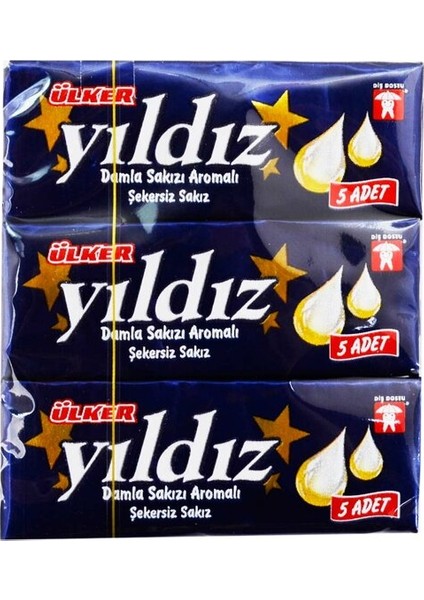 Yıldız Şekersiz Stick Damla Sakız 3x7 gr