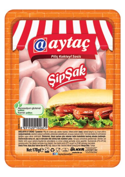 Şipşak Piliç Kokteyl Sosis 170 gr