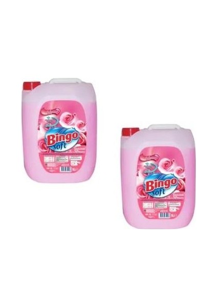 Yumuşatıcı Gül Pembe 5 lt  x 2'li Set