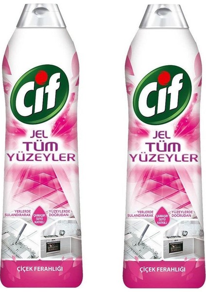 Jel Tüm Yüzeylere Çiçek Ferahlıgı 750 ml  x 2Li Set