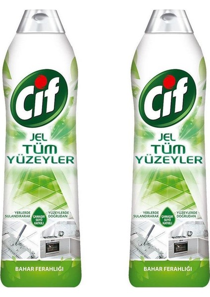 Jel Tüm Yüzeylere Bahar Ferahlığı 750 ml x 2'li Set