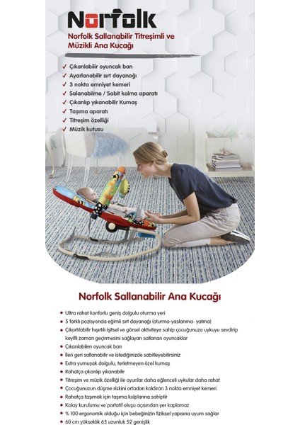 Rhythm Titreşimli ve Müzikli Ev Tipi Ana Kucağı - Tam Yatarlı - Kademeli Sırt Ayarı - Orman Hayvanları Pembe fiyatları