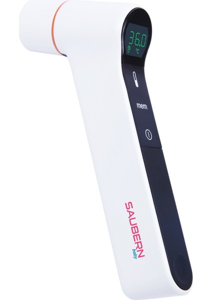 Saubern BNT9603 Temassız Alından Ateş Ölçer - Kulaktan Ateş Ölçer - Dijital Termometre - Işıklı Ekran