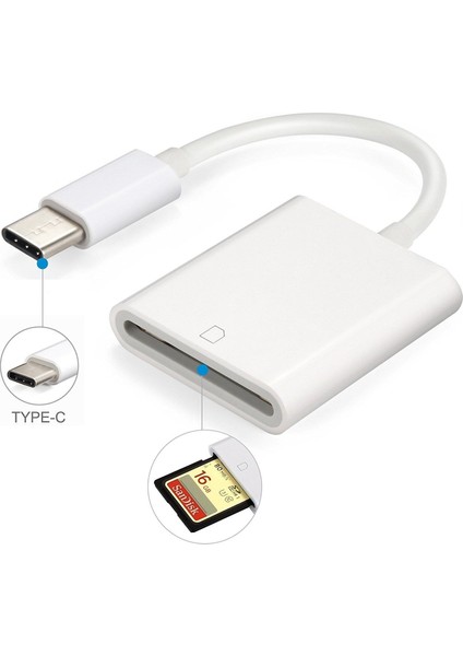 4331 Type C USB 3.1 To Sd Card Reader Kart Okuyucu Sdxc Çevirici Dönüştürücü Adaptör