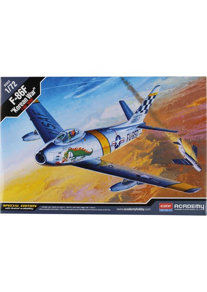 12546 1/72 F-86F Savaş Uçağı Maketi kore Savaşı