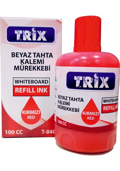 Beyaz Tahta Kalemi Mürekkebi 100 ml Kırmızı