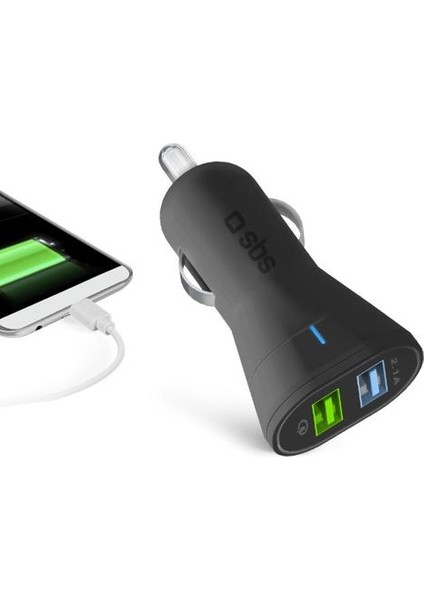 2100 mAh Araç Şarj Cihazı TECR2USBQCH3