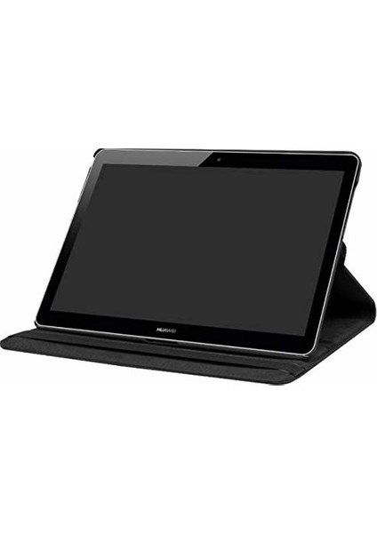 Huawei MediaPad T5 10'' Kılıf 360 Rotating Stand Deri Mavi