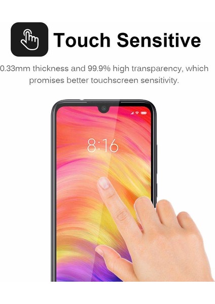 Xiaomi Redmi Note 7 Privacy 5D Gizlilik Filtreli Cam Ekran Koruyucu Siyah