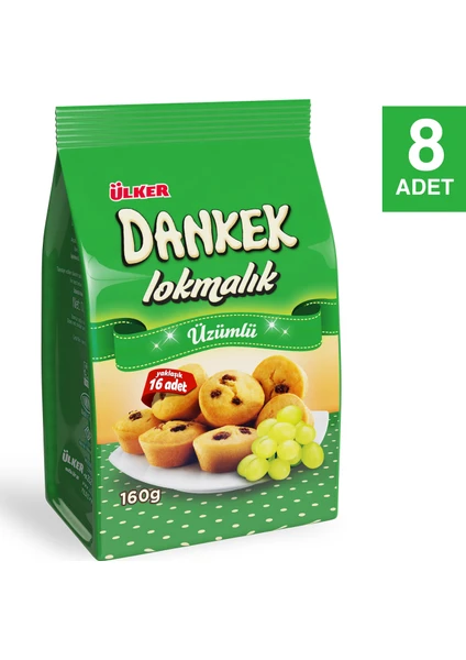 Dankek Lokmalık Üzümlü 160 gr x 8 Adet