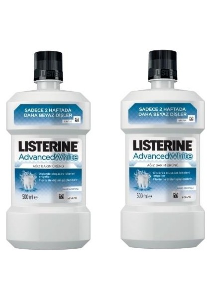 Advanced White Ağız Bakım Suyu 500 ml x2'li
