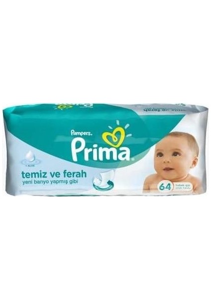 Islak Mendil Temiz Ve Ferah 64'lü x12'Li Set