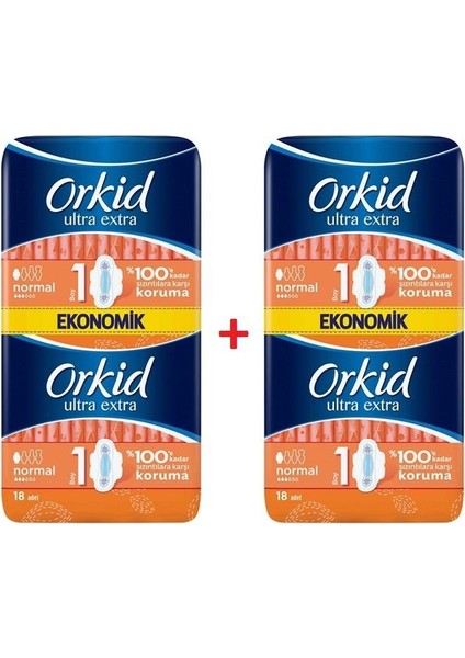 Ultra Extra Ekonomik Normal 18 Adet x2'Li Set