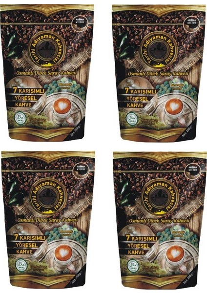 Tarihi Damla Sakızlı Osmanlı Dibek Kahvesi 250 gr x4'lü