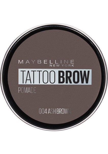 Maybelline New York Tattoo Brow Kaş Pomadı - 04 Ash Brown (Koyu Ton)