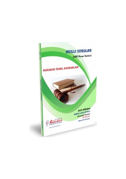 İlkumut Yayınları - Hukukun Temel Kavramları