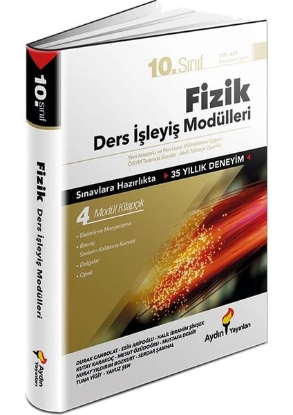 Aydın Yayınları 10. Sınıf Fizik Ders İşleyiş Modulleri 4 Modül Kitapçık