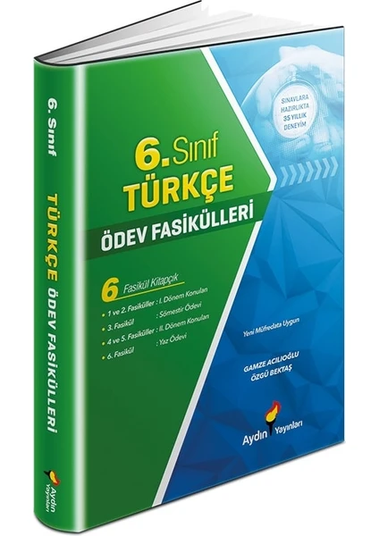 Aydın Yayınları 6. Sınıf Türkçe Ödev Fasikülleri