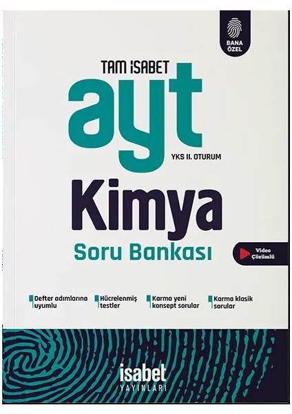 İsabet Yayınları Ayt Kimya Soru Bankası