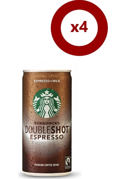 Starbuck's Doubleshot 200 ml 4'lü Set