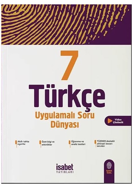 İsabet Yayınları 7. Sınıf Türkçe Uygulamalı Soru Dünyası