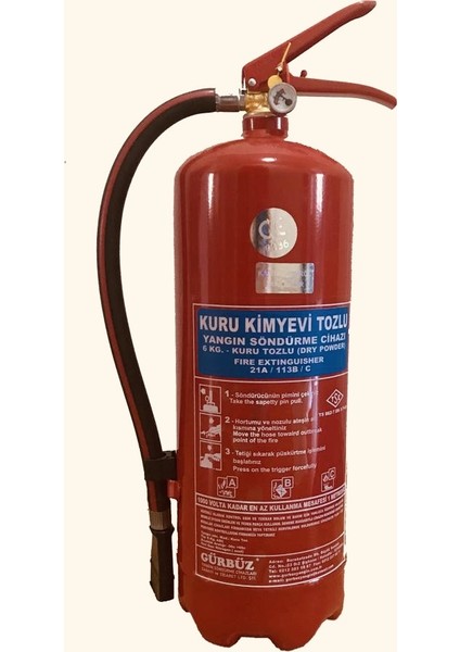 ABC Yangın Söndürme Tüpü + Askı Aparatlı 6 kg