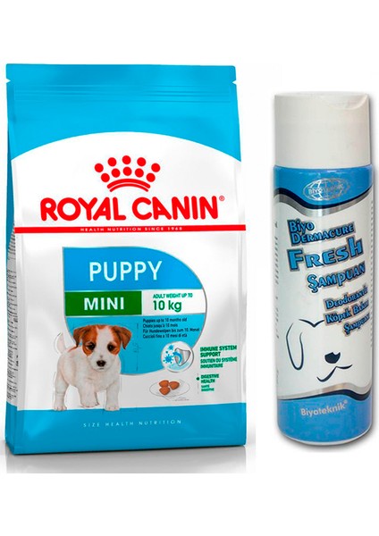 Mini Puppy 2 kg Köpek Maması + Biyoteknik Fresh Köpek Şampuanı