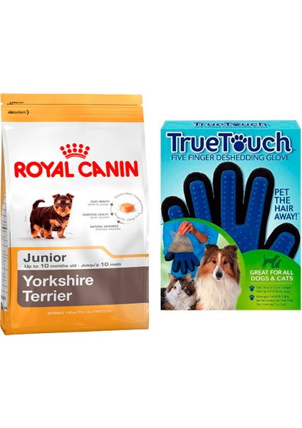 Yorkshire Terrier Yavru Köpek Maması 1,5 kg + Bobo Touch Köpek Tüy Toplama Eldiveni