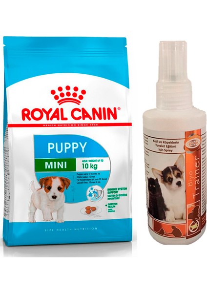 Mini Puppy 2 kg Köpek Maması + Biyoteknik Tuvalet Eğitim Spreyi