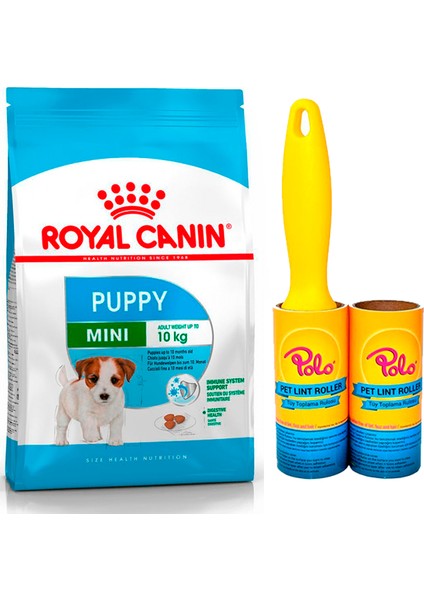 Mini Puppy 2 kg Köpek Maması + Polo Köpek Tüy Toplama Rulosu