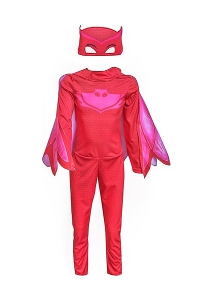 Pijamaskeliler Baykuş Kız Çocuk Kostüm 3-5 Yaş
