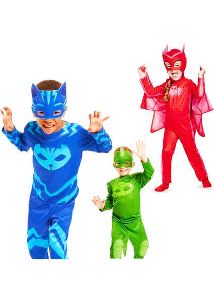 Pijamaskeliler Baykuş Kız Çocuk Kostüm 3-5 Yaş