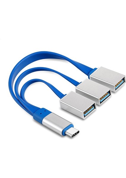 4346 Type-C To USB 3.0 Çevirici Çoklayıcı 3 Port Adaptör Hub