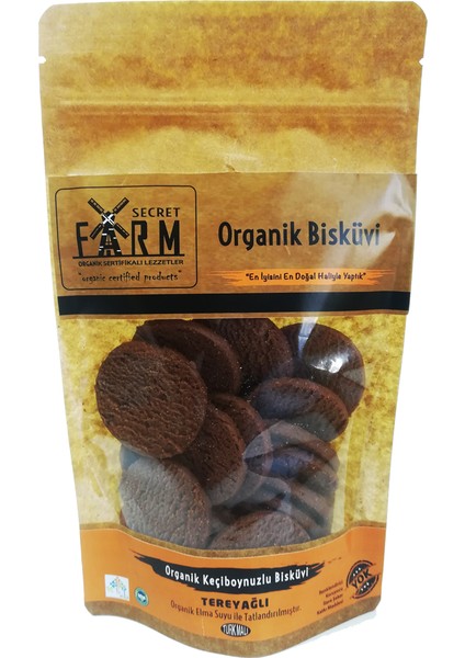 Organik Tereyağlı Keçiboynuzu Biskuvi 100 gr
