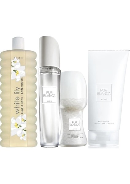 Pur Blanca Kadın Parfüm Edt 50 ml 4 Lü Set