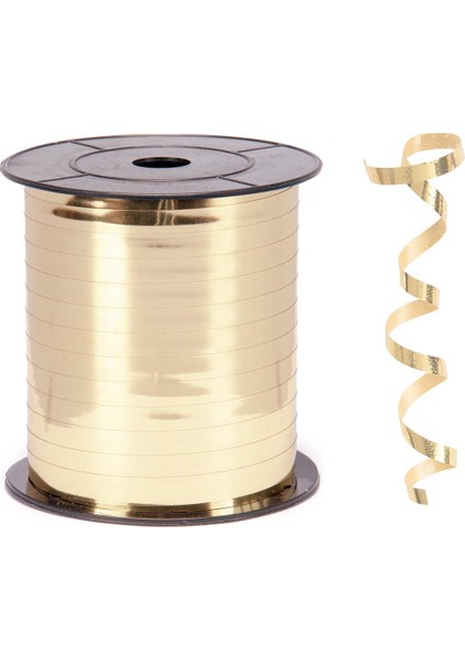 Metalik Altın Renk Rafya 8 mm x 200 m