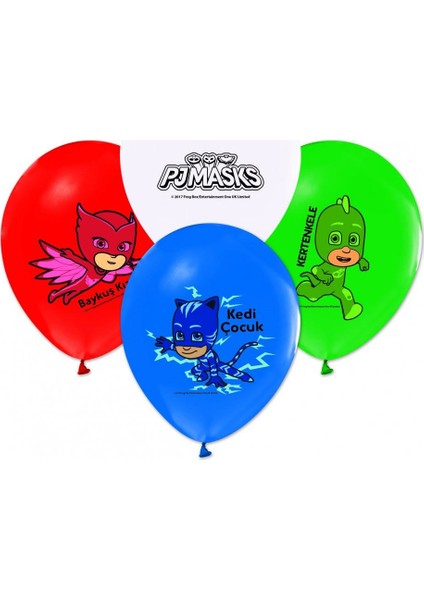 Pijamaskeliler Baskılı Pastel Balon 100'lü