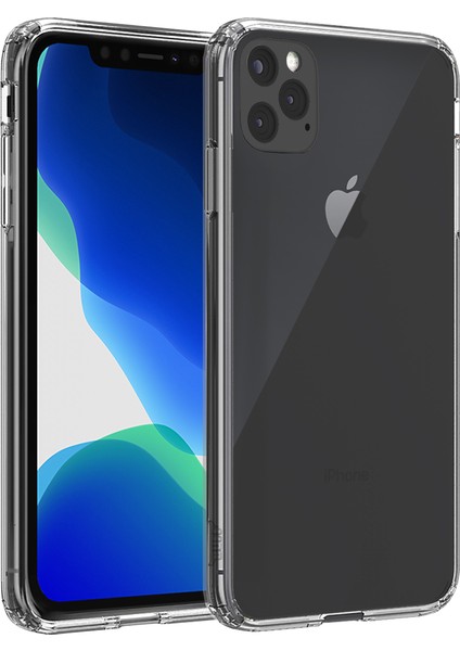 Buff iPhone 11 Pro Max Air Hybrid Kılıf Smoke Black