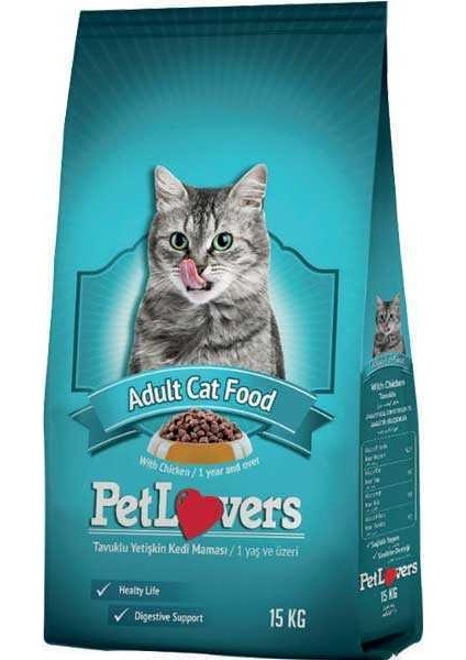 Pet Lovers Tavuklu Yetişkin Kedi Maması 15 kg